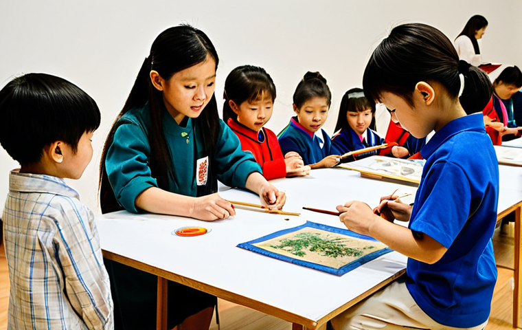 미국 유명 미술관 - **A modern art exhibit at MoMA, New York, featuring diverse and innovative modern art pieces includi...