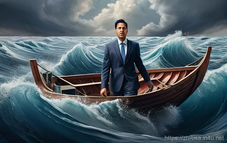 미국 경제 위기 역사 - **Economic Cycle: A Tale of Two Cities.**
    A dynamic split-screen image depicting two contrasting...