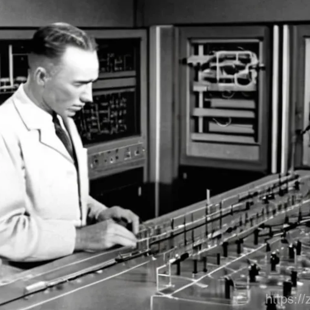 미국 핵무기 개발 역사 - **Prompt: The Secret Architects of the Atomic Age**
    "A group of diverse, brilliant scientists, p...