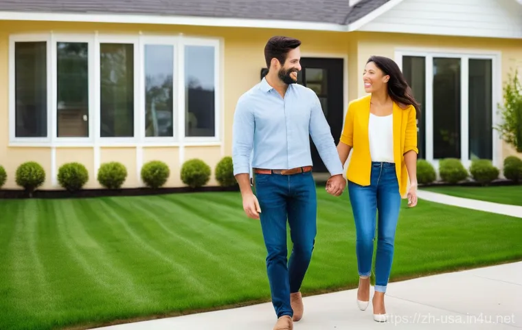 미국 주택 시장 동향 - **Prompt 1: Optimistic First-Time Homebuyers**
    "A diverse young couple in their late 20s or earl...