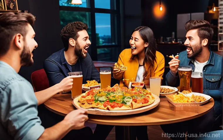 미국 유명 노래방 체인점 - **Prompt 2: The contrast of American KTV social spaces.**
    Split image, showing two distinct Amer...